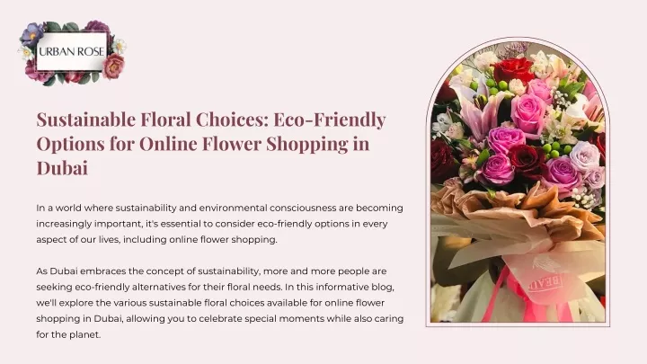 sustainable floral choices eco friendly options