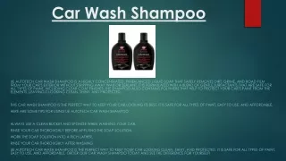 car wash shampoo