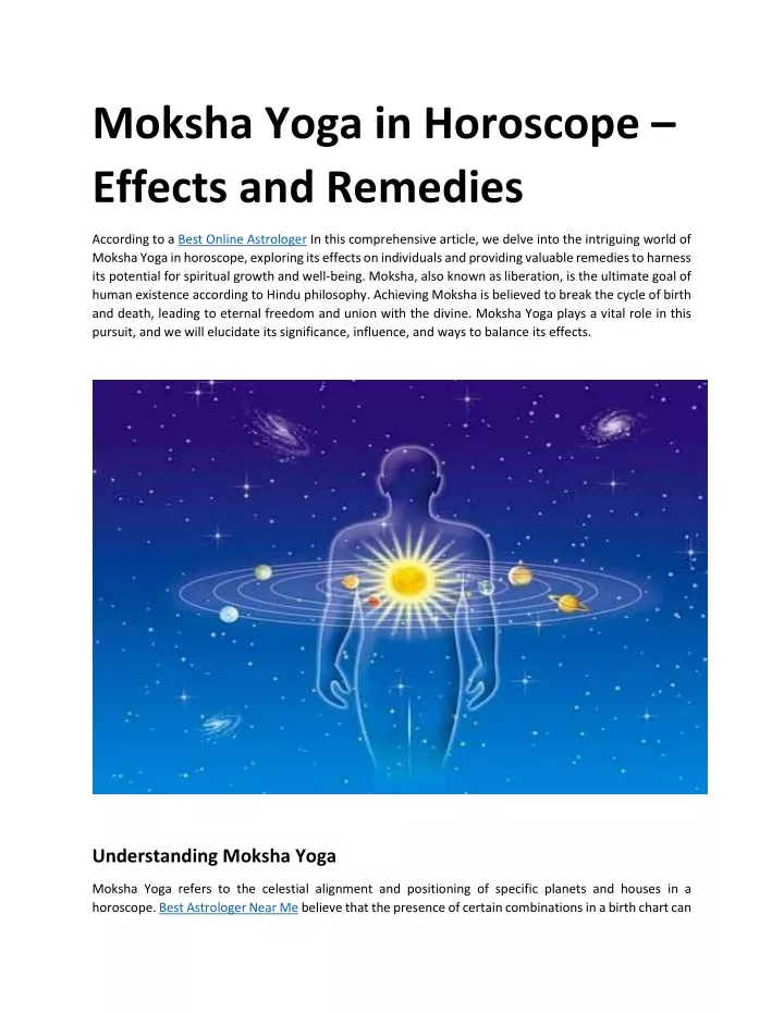 moksha yoga in horoscope effects and remedies