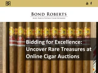 Bidding for Excellence: Uncover Rare Treasures at Online Cigar Auctions