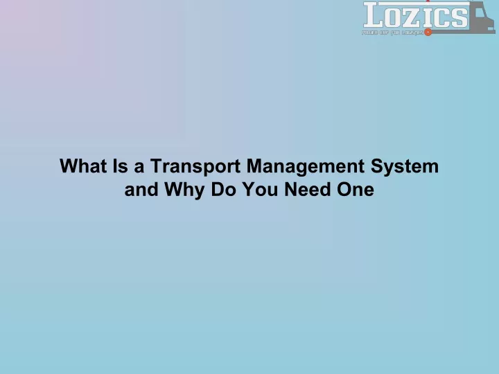 what is a transport management system