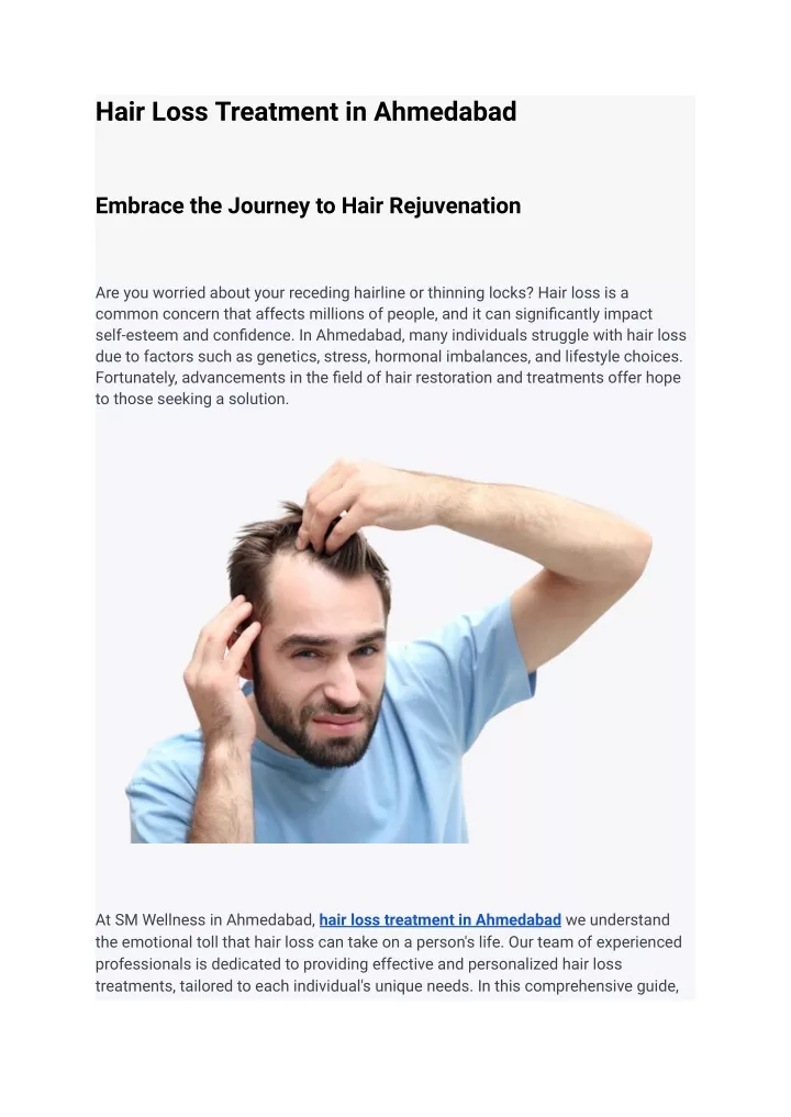 hair loss treatment in ahmedabad