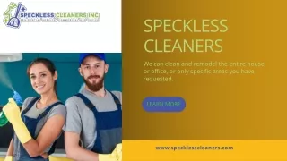 Expert Residential Cleaning in Shaker Hts | Speckless Cleaners