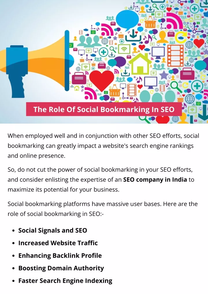 the role of social bookmarking in seo