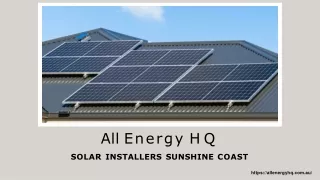 Solar Panels Sunshine Coast