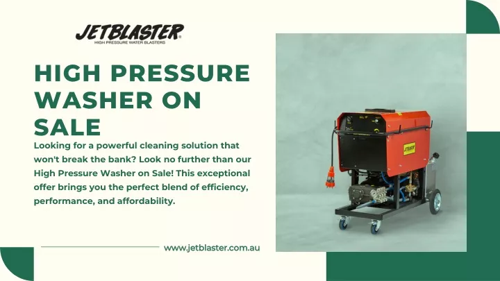 high pressure washer on sale