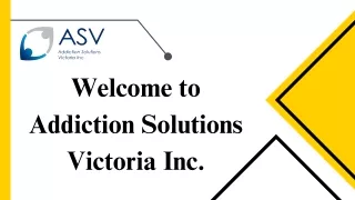 Nutrition Solutions - Addiction Solutions Victoria Inc.