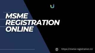 MSME REGISTRATION ONLINE