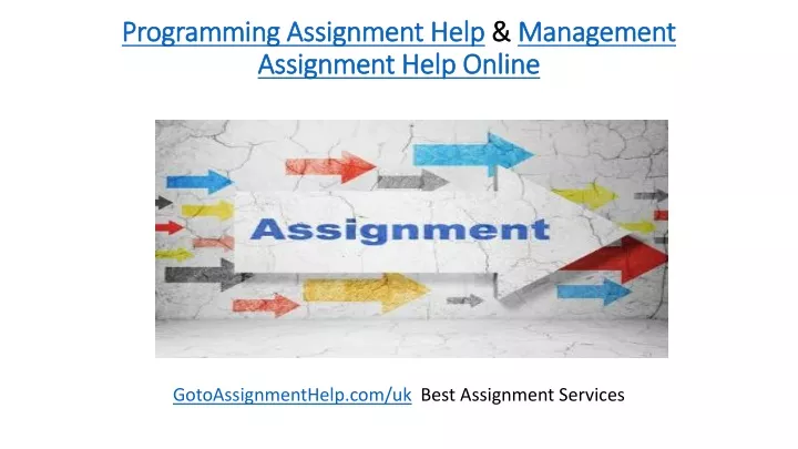 programming assignment help management assignment help online