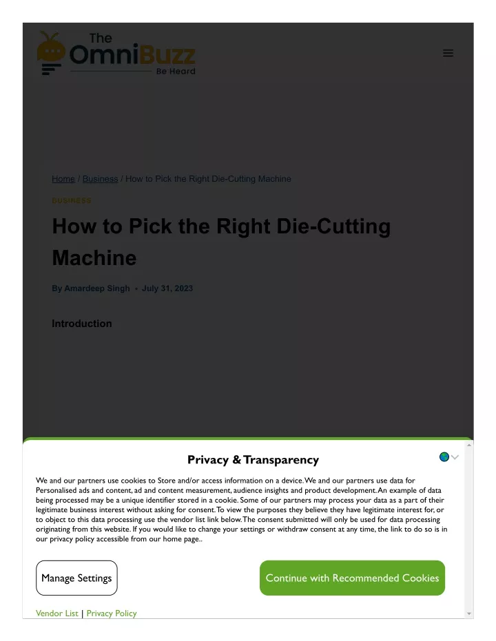 home business how to pick the right die cutting