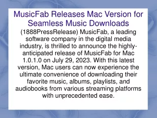 musicfab releases mac version for seamless music downloads