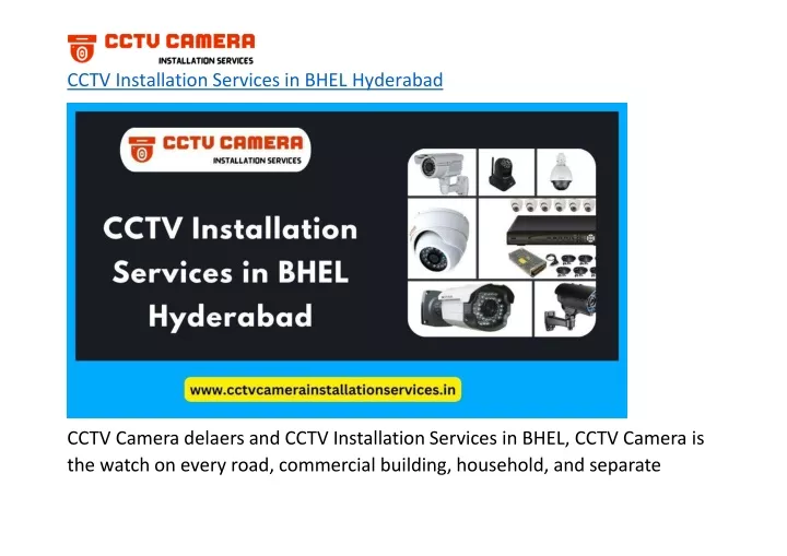 cctv installation services in bhel hyderabad