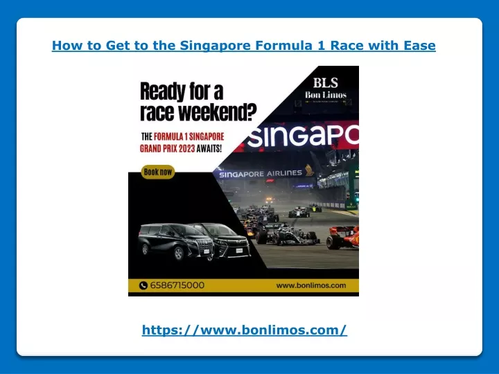 how to get to the singapore formula 1 race with