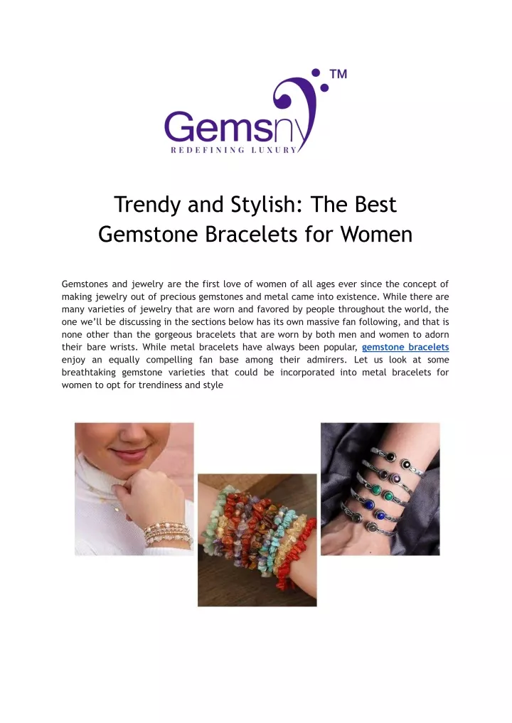 trendy and stylish the best gemstone bracelets