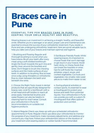 Braces care in Pune