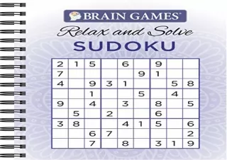 PDF Download Brain Games - Relax and Solve: Sudoku (Purple)