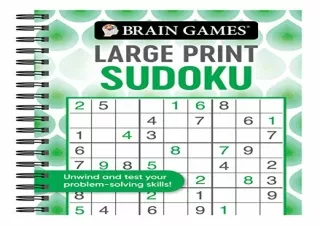 Download Brain Games - Large Print Sudoku (Swirls)