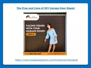 The Pros and Cons of DIY Garage Door Repair