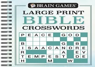 Kindle (online PDF) Brain Games - Large Print Bible Crosswords (Brain Games - Bi