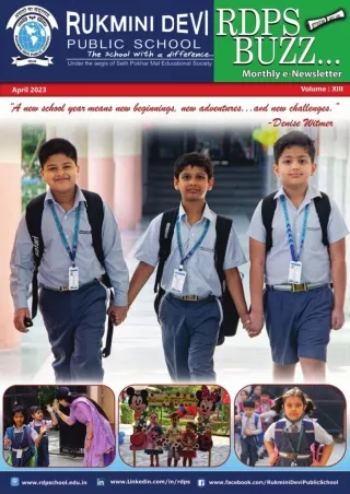 Admission Form Available Now for 2024 at Rukmini Devi Public School in Pitampura