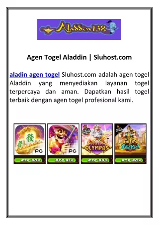 Agen Togel Aladdin | Sluhost.com