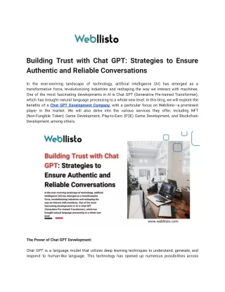 Building Trust with Chat GPT_ Strategies to Ensure Authentic and Reliable Conversations