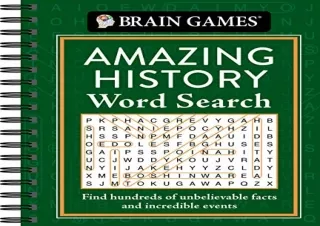 Ebook (download) Brain Games - Amazing History Word Search: Find Hundreds of Unb