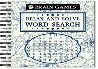 Kindle (online PDF) Brain Games - Relax and Solve: Word Search (Toile)