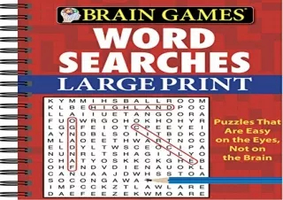 PDF Brain Games - Word Searches - Large Print (Red)