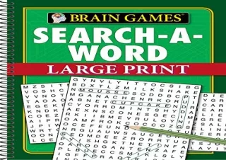 PDF Download Brain Games - Search-A-Word - Large Print (96 Pages)
