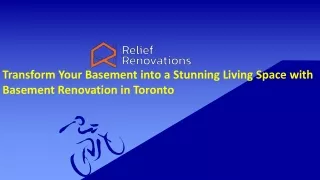 Transform Your Basement into a Stunning Living Space with Basement Renovation
