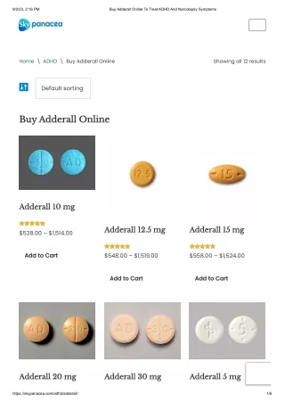 Buy Adderall Online with no Prescription @SkyPanacea.Com