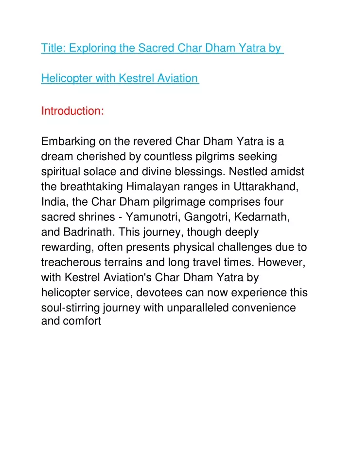 title exploring the sacred char dham yatra by
