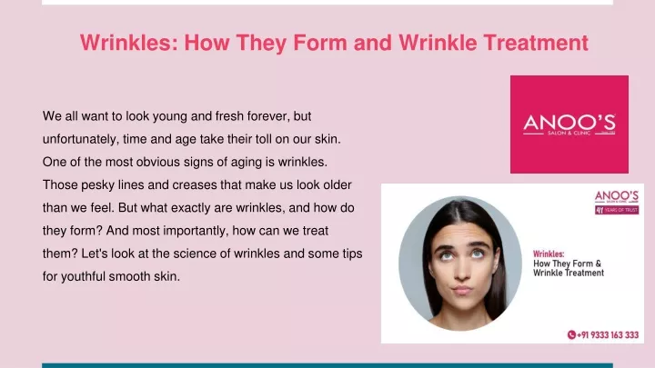 wrinkles how they form and wrinkle treatment