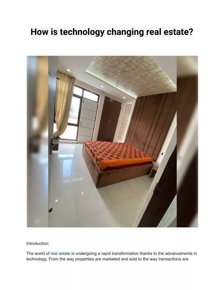 how is technology changing real estate