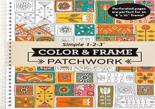 PDF Download Color Frame - Patchwork (Adult Coloring Book)