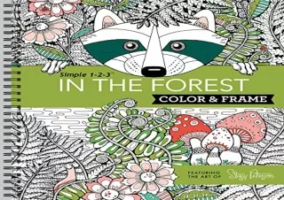 PDF Color Frame - In the Forest (Adult Coloring Book)