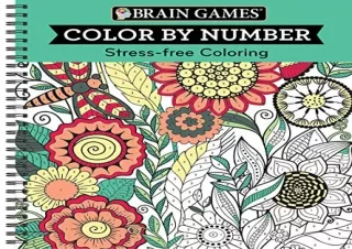 Download Brain Games - Color by Number: Stress-Free Coloring (Green)