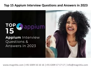top 15 appium interview questions and answers