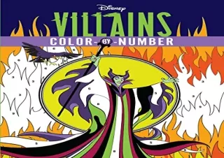 Download (PDF) Disney Villains Color-by-Number