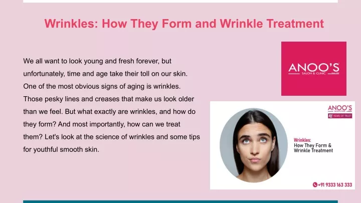 wrinkles how they form and wrinkle treatment
