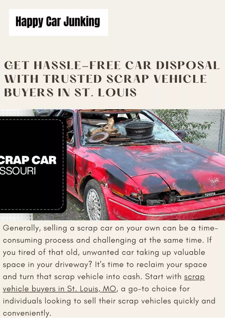 get hassle free car disposal with trusted scrap