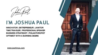 A Professional Startup Coach - Joshua Paul