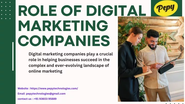 role of digital marketing companies digital