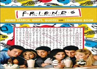 Download (PDF) Friends Word Search, Quips, Quotes, and Coloring Book (Coloring B