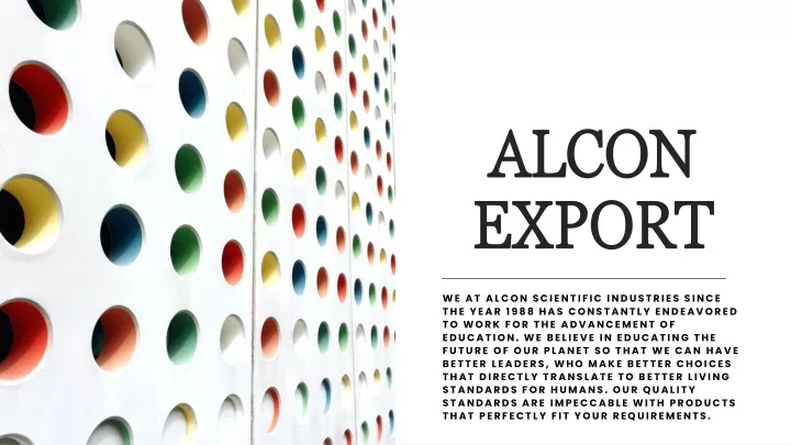 alcon export