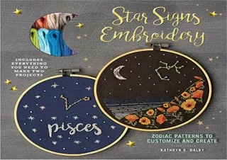 PDF Star Signs Embroidery: Zodiac Patterns to Customize and Create (Embroidery C