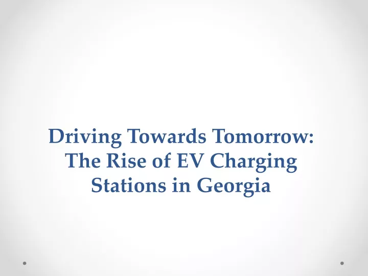 driving towards tomorrow the rise of ev charging stations in georgia