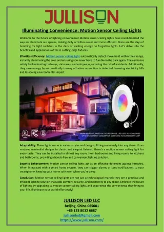 illuminating convenience motion sensor ceiling
