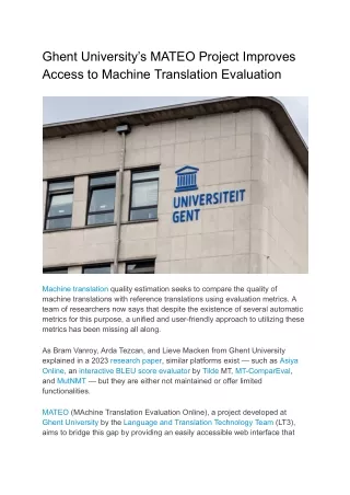 ghent university s mateo project improves access